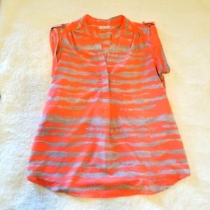 Antilia Femme Silver & pink striped‎ blouse